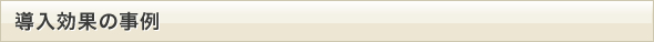 導入効果の事例